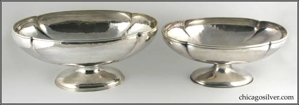 two massive footed Kalo lobed center bowls