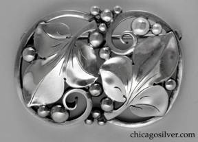 Laurence Foss handmade silver pin