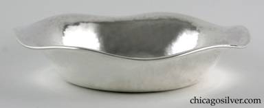 Clemens Friedell silver bowl with wavy ruffled edge