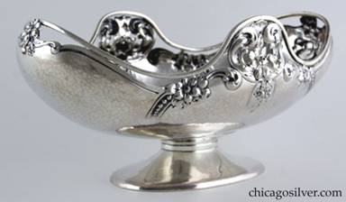Clemens Friedell silver ornate large footed bowl