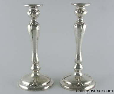Clemens Friedell silver tall candlesticks