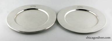 Clemens Friedell silver dinner plates