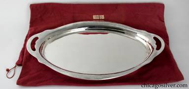 Clemens Friedell silver large tray with bag
