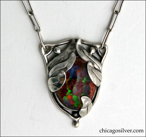 Forest Craft Guild pendant with boulder opal on chain