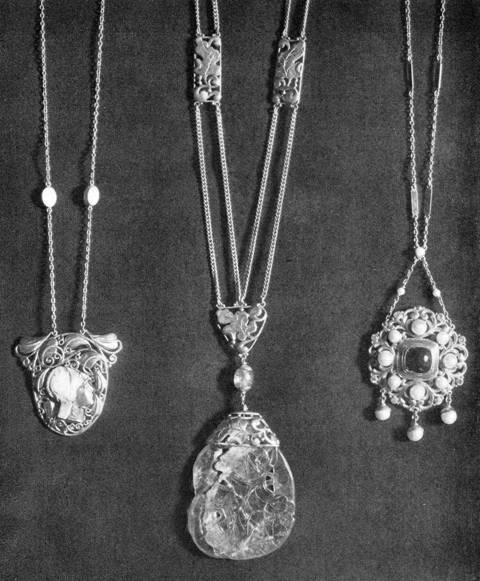 More handwrought pendants by Frank Gardner Hale