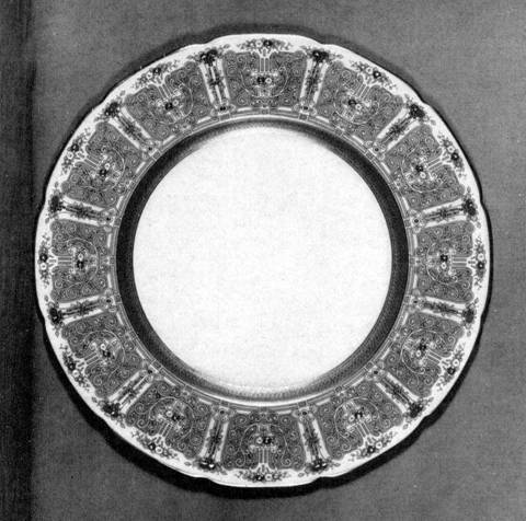 Service plate, designed by Frank Gardner Hale; executed by Lenox, Inc.