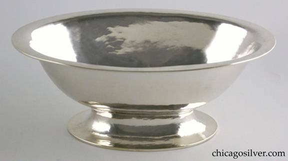 Robert R. Jarvie silver oval footed bowl