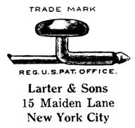 Larter & Sons jewelry mark