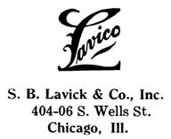 S. B. Lavick & Co. jewelry mark