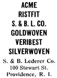 S. & B. Lederer Co. jewelry mark