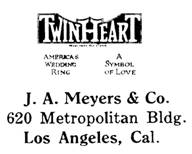 J. A. Meyers & Co. jewelry mark