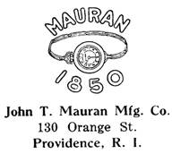 John T. Mauran Mfg. Co. jewelry mark
