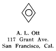 A. L. Ott jewelry mark