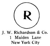 J. W. Richardson & Co. jewelry mark