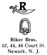 Riker Bros. jewelry mark