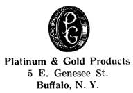 Platinum & Gold Products jewelry mark