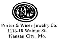 Porter & Wiser Jewelry Co. jewelry mark