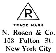N. Rosen & Co. jewelry mark