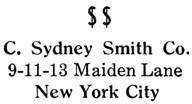 C. Sydney Smith Co. jewelry mark