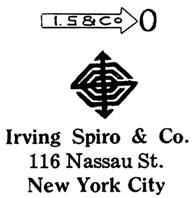 Irving Spiro & Co. jewelry mark
