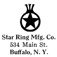 Star Ring Mfg. Co. jewelry mark