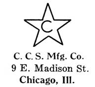 C. C. S. Mfg. Co. jewelry mark