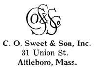 C. O. Sweet & Son jewelry mark
