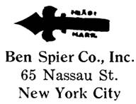 Ben Spier Co. jewelry mark