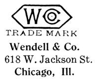 Wendell & Co. jewelry mark