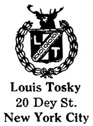 Louis Tosky jewelry mark