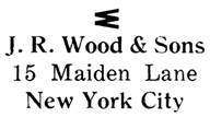 J. R. Wood & Sons jewelry mark