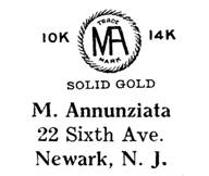 M. Annunziata jewelry mark