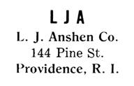 L. J. Anshen Co. jewelry mark