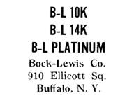 Bock-Lewis Co. jewelry mark