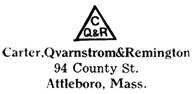 Carter, Qvarnstrom & Remington  jewelry mark