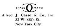 Alfred J. Casse & Co. jewelry mark