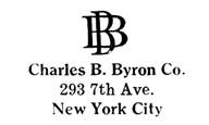 Charles B. Byron Co. jewelry mark