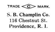S. B. Champlin Co. jewelry mark