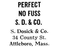 S. Dosick & Co. jewelry mark