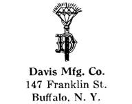 Davis Mfg. Co. jewelry mark