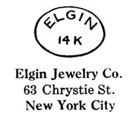Elgin Jewelry Co. jewelry mark