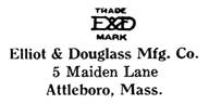 Elliot & Douglass Mfg. Co. jewelry mark