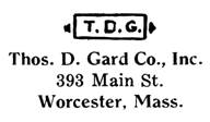 Thomas D. Gard Co. jewelry mark