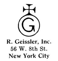 R. Geissler jewelry mark