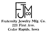 Fraternity Jewlery Mfg. Co. jewelry mark