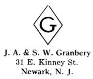 J. A. & S. W. Granbery jewelry mark