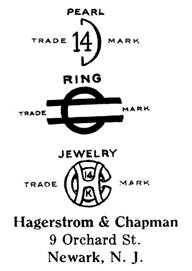 Hagerstrom & Chapman jewelry mark