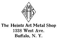 Heintz Art Metal Shop jewelry mark