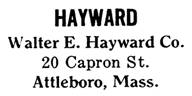 Walter E. Hayward Co. jewelry mark