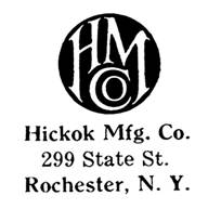 Hickok Mfg. Co. jewelry mark